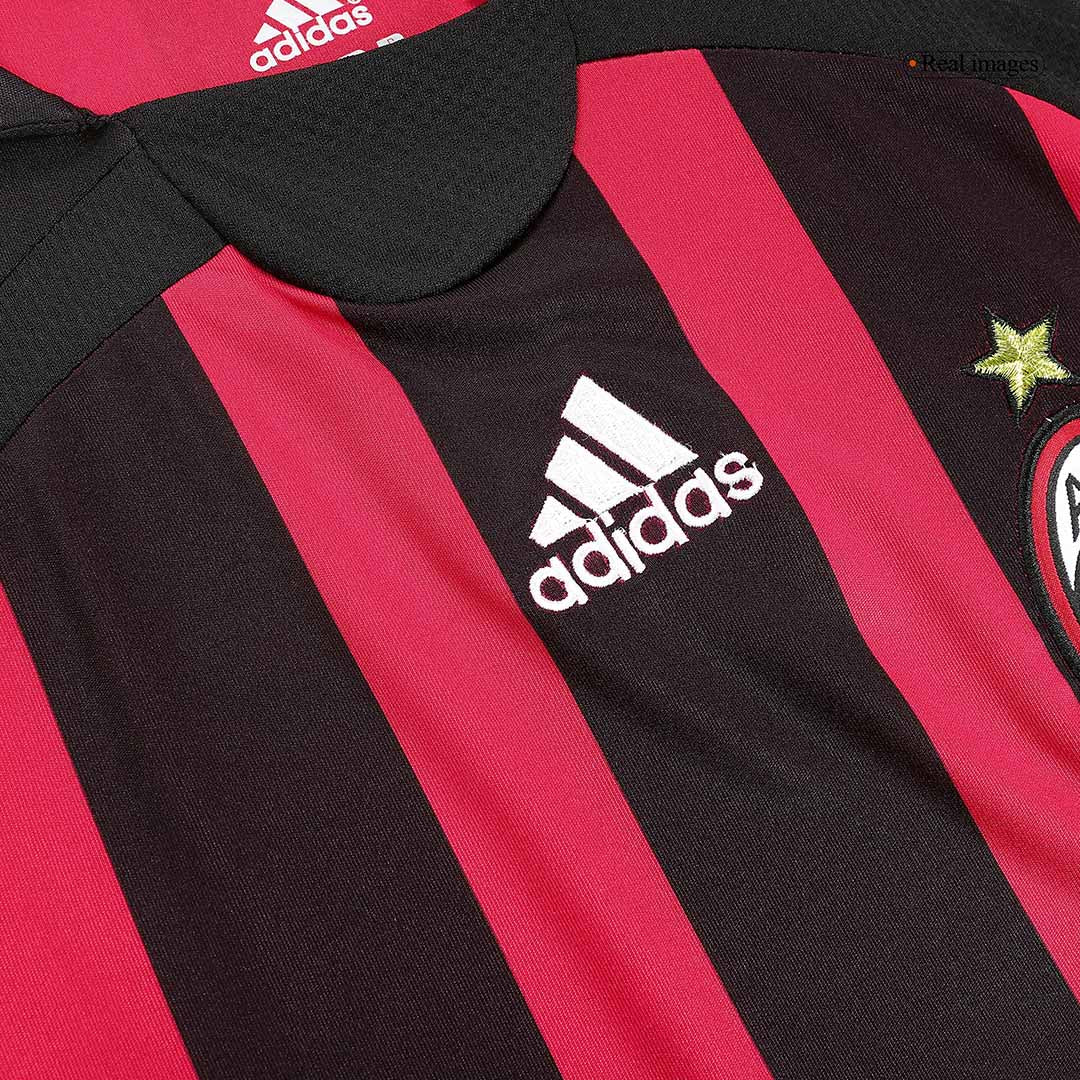 Tricouri Fotbal Vintage AC Milan MALDINI #3 Acasă 2006/07