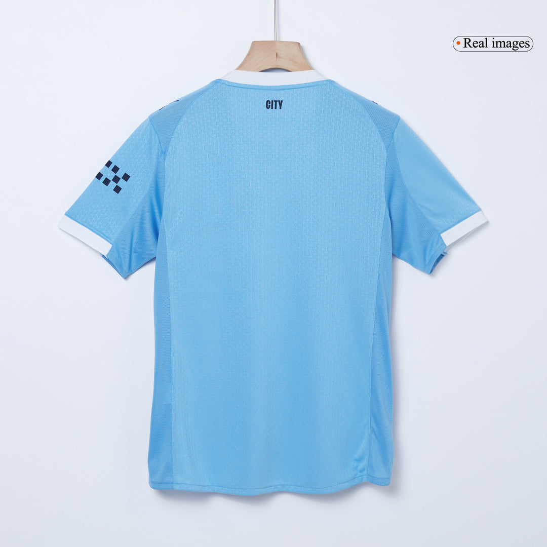 Tricouri Fotbal Manchester City DE BRUYNE #17 Acasă 2025/26 Authentic