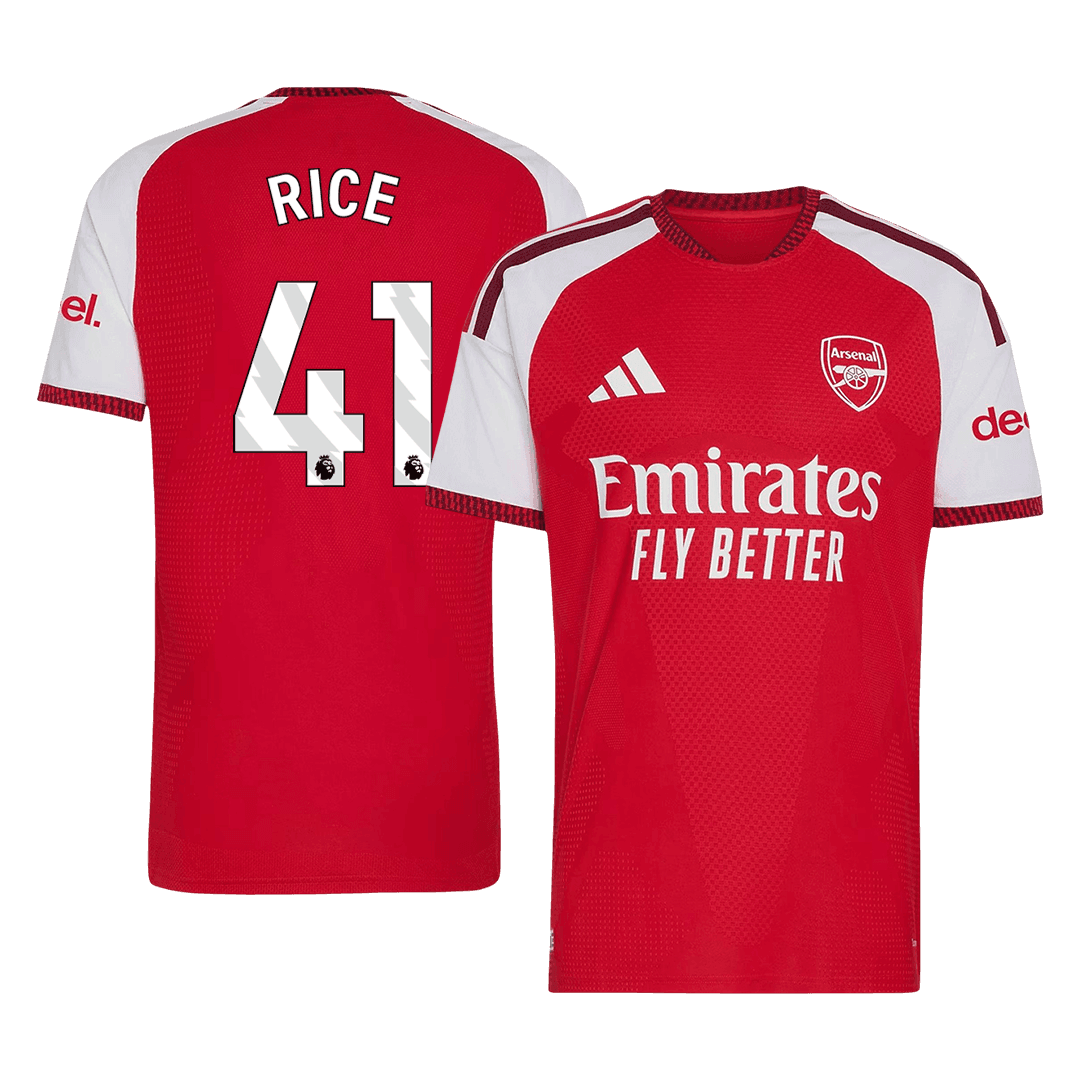 Tricouri Fotbal Arsenal RICE #41 Acasă 2026/27 Authentic