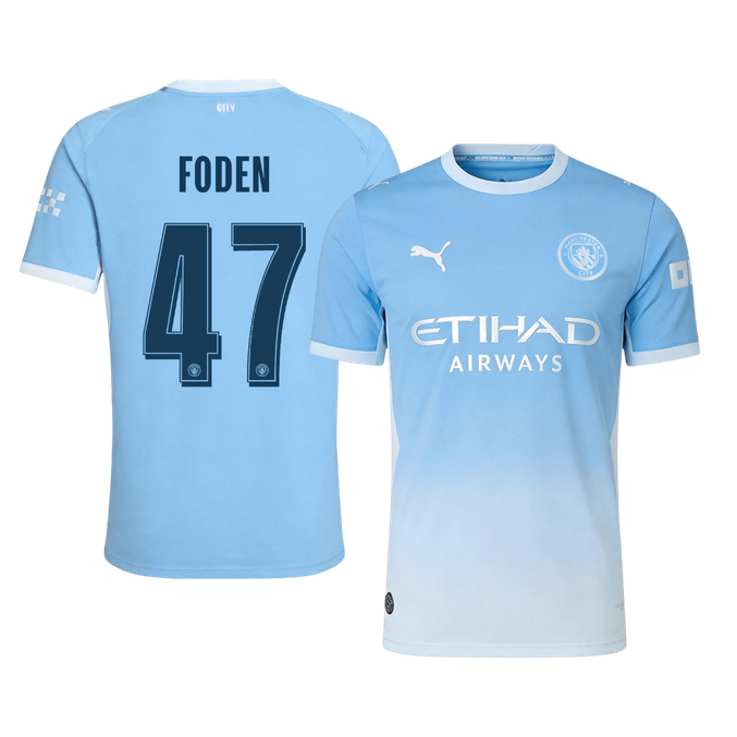 Tricouri Fotbal Manchester City FODEN #47 Acasă 2026/27 Authentic - UCL