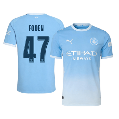 Tricouri Fotbal Manchester City FODEN #47 Acasă 2026/27 Authentic - UCL
