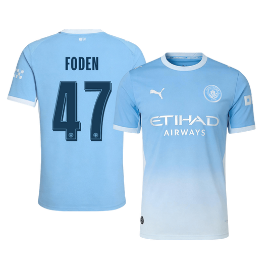 Tricouri Fotbal Manchester City FODEN #47 Acasă 2026/27 Authentic - UCL