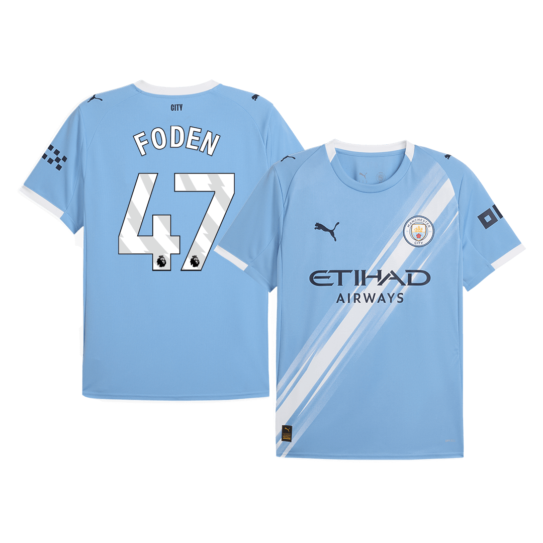 Tricouri Fotbal Manchester City FODEN #47 Acasă 2025/26 - Premium (mărime mare)