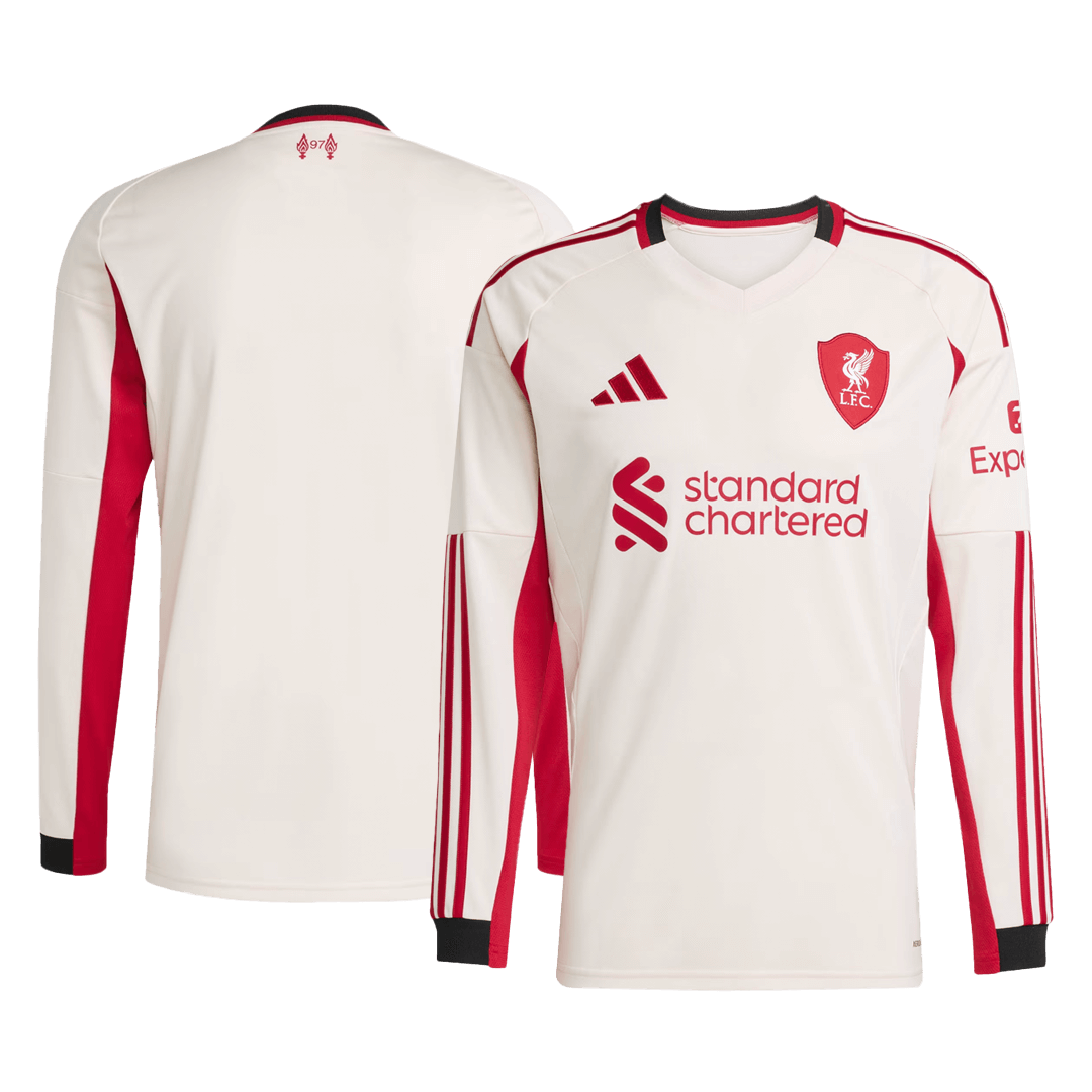 Tricouri Fotbal Liverpool Deplasare 2025/26 Mânecă Lungă