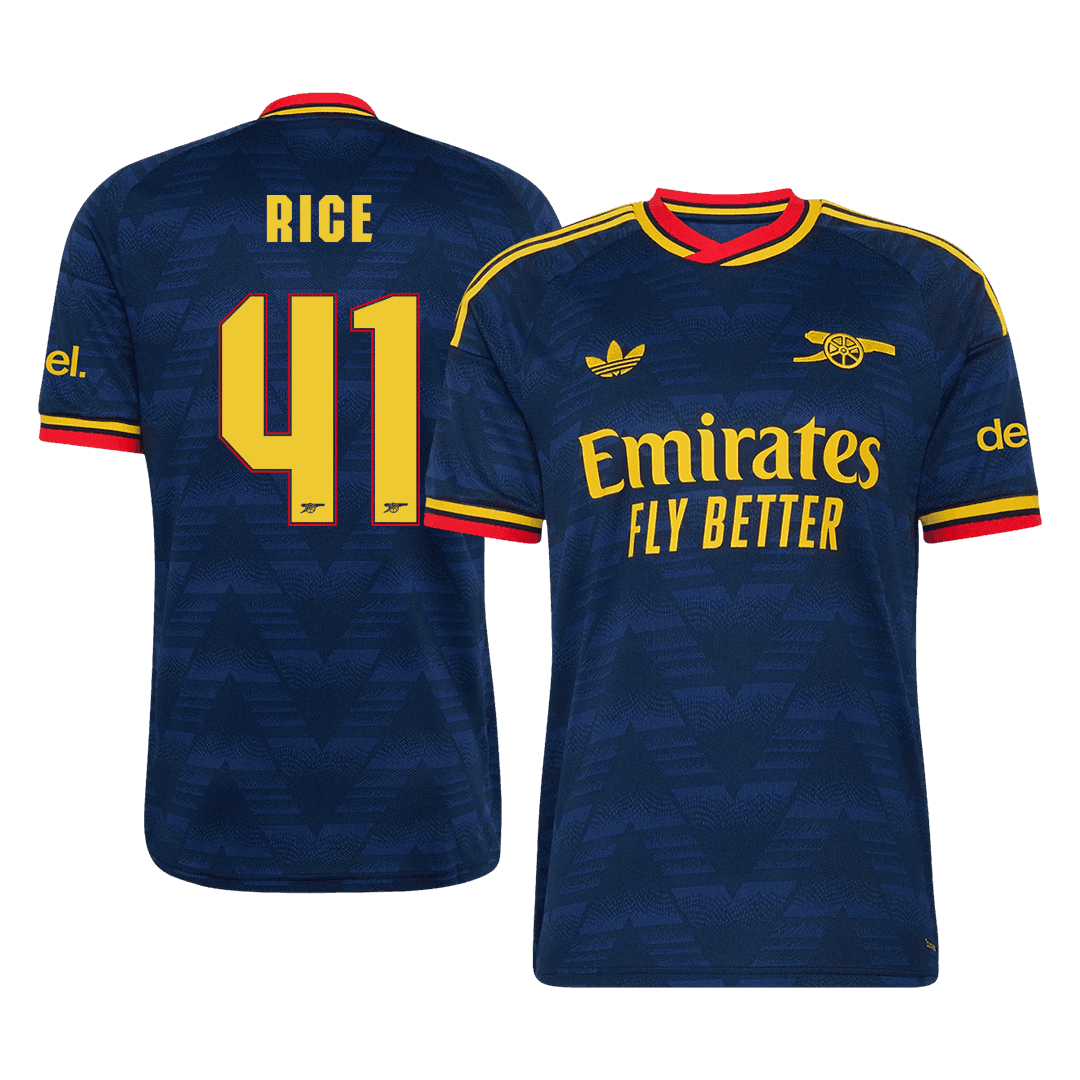 Tricouri Fotbal Arsenal RICE #41 Deplasare 2026/27 - UCL