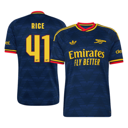 Tricouri Fotbal Arsenal RICE #41 Deplasare 2026/27 - UCL