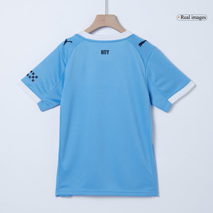 Set Tricouri Fotbal Manchester City Acasă 2025/26 Pentru Copii