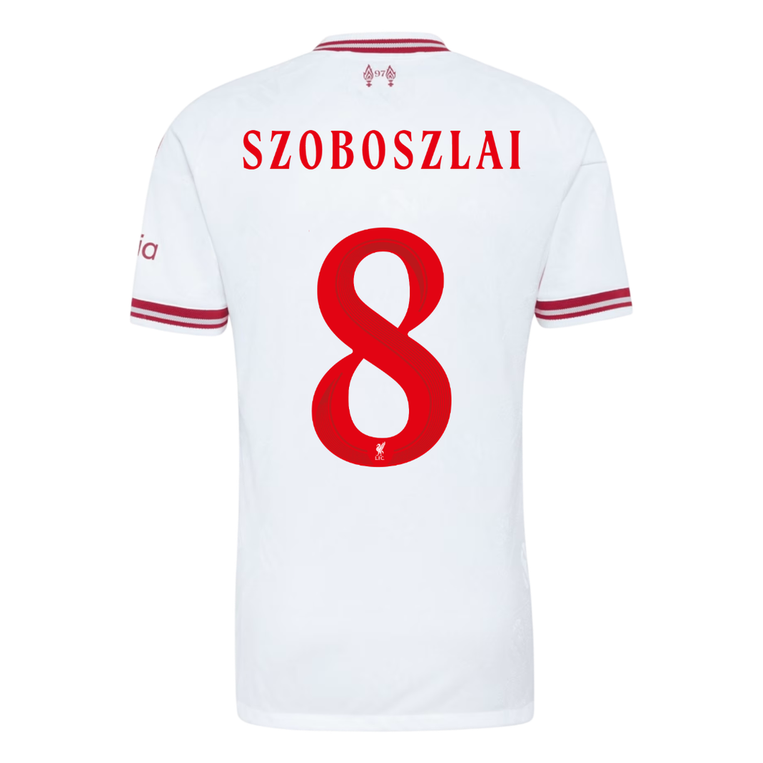 Tricouri Fotbal Liverpool SZOBOSZLAI #8 Deplasare 2026/27 Authentic - UCL
