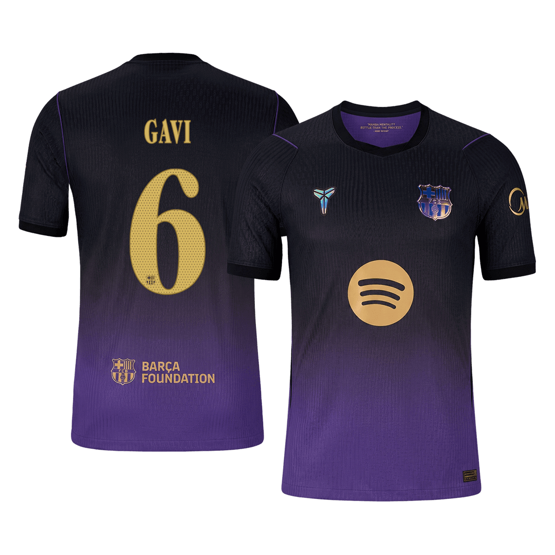 Tricouri Fotbal Barcelona GAVI #6 Deplasare 2026/27 Authentic - UCL