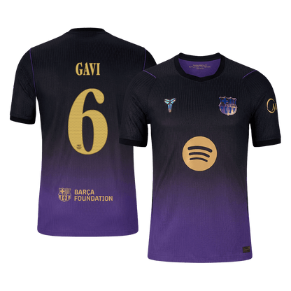 Tricouri Fotbal Barcelona GAVI #6 Deplasare 2026/27 Authentic - UCL
