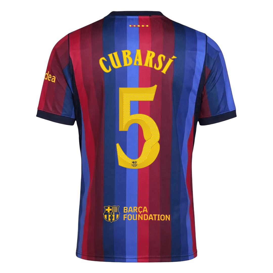 Tricouri Fotbal Barcelona CUBARSÍ #5 Acasă 2026/27 - UCL - Premium