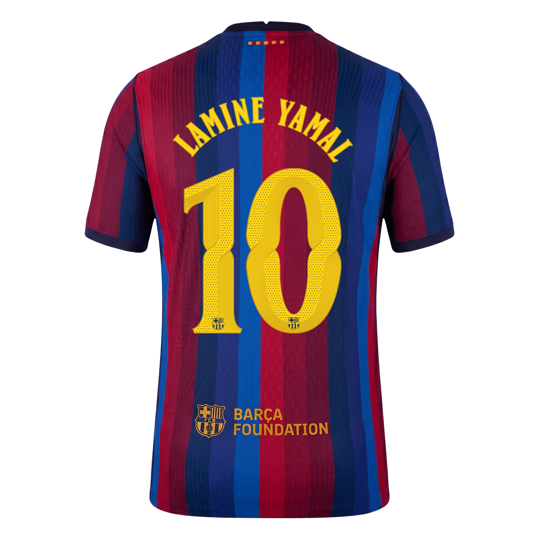 Tricouri Fotbal Barcelona LAMINE YAMAL #10 Acasă 2026/27 Authentic - UCL
