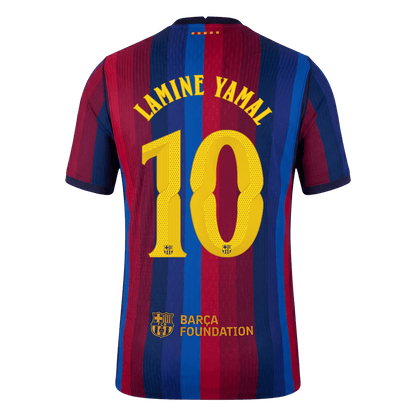 Tricouri Fotbal Barcelona LAMINE YAMAL #10 Acasă 2026/27 Authentic - UCL