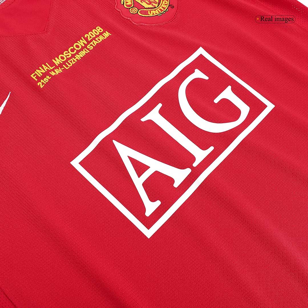 Tricouri Fotbal Vintage Manchester United ROONEY #10 Acasă 2007/08 - UCL Final