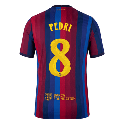 Tricouri Fotbal Barcelona PEDRI #8 Acasă 2026/27 Authentic - UCL