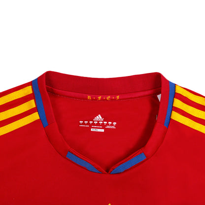 Tricouri Fotbal Vintage Spania DAVID VILLA #7 Acasă 2010