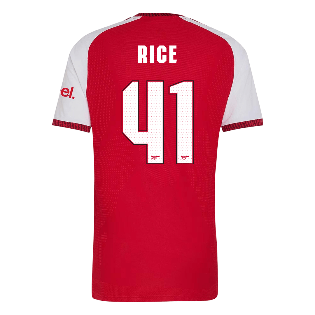 Tricouri Fotbal Arsenal RICE #41 Acasă 2026/27 Authentic - UCL