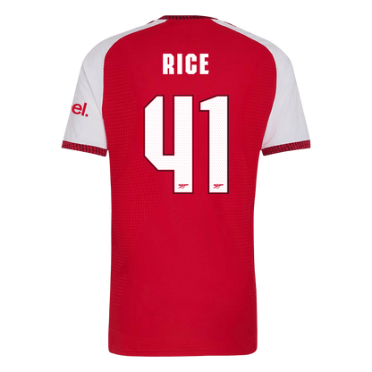 Tricouri Fotbal Arsenal RICE #41 Acasă 2026/27 Authentic - UCL