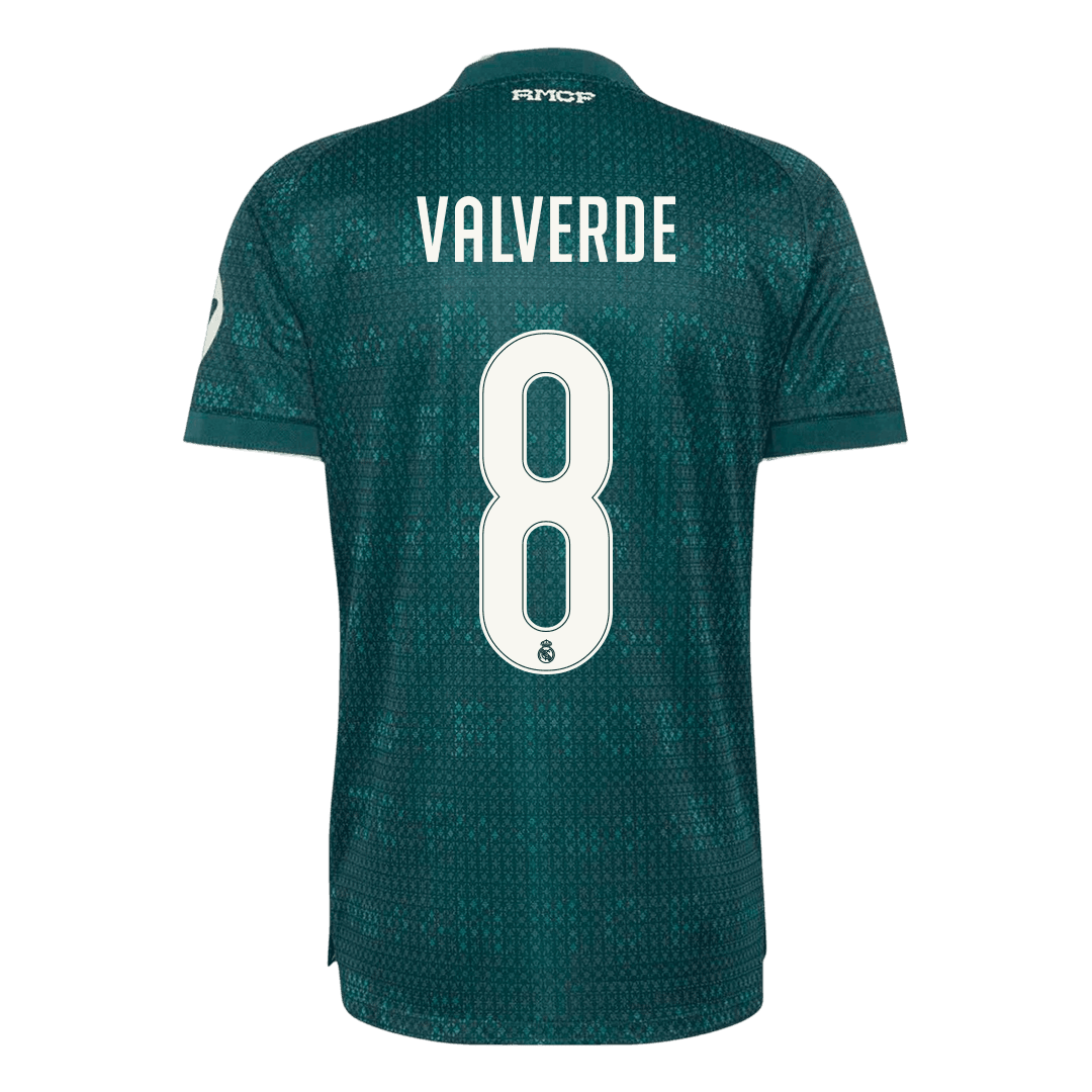 Tricouri Fotbal Real Madrid VALVERDE #8 Deplasare 2026/27 Authentic