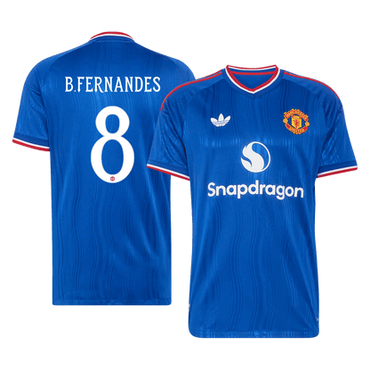 Tricouri Fotbal Manchester United B. FERNANDES #8 Deplasare 2026/27 Authentic - UCL