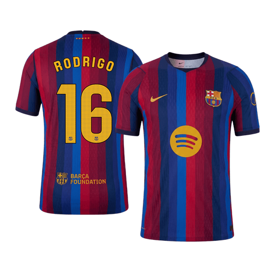 Tricouri Fotbal Barcelona RODRIGO #16 Acasă 2026/27 Authentic