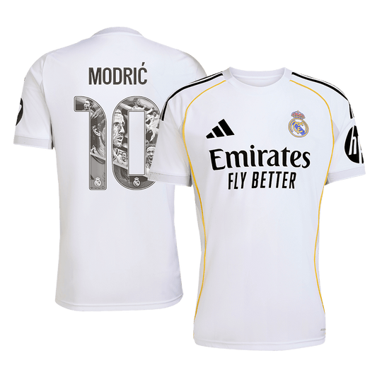 Tricouri Fotbal Real Madrid MODRIĆ Special #10 Acasă 2025/26 - Premium (mărime mare)