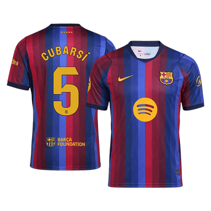 Tricouri Fotbal Barcelona CUBARSÍ #5 Acasă 2026/27 - Premium