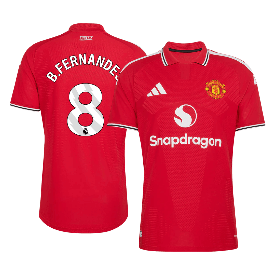 Tricouri Fotbal Manchester United B. FERNANDES #8 Acasă 2026/27 Authentic