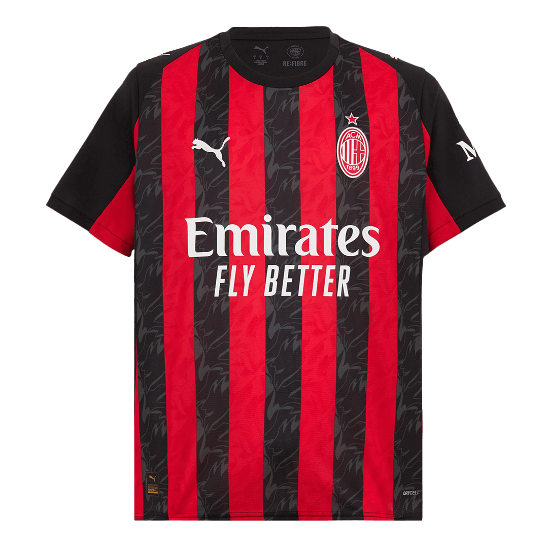 Tricouri Fotbal AC Milan Acasă 2025/26 (mărime mare) - Premium