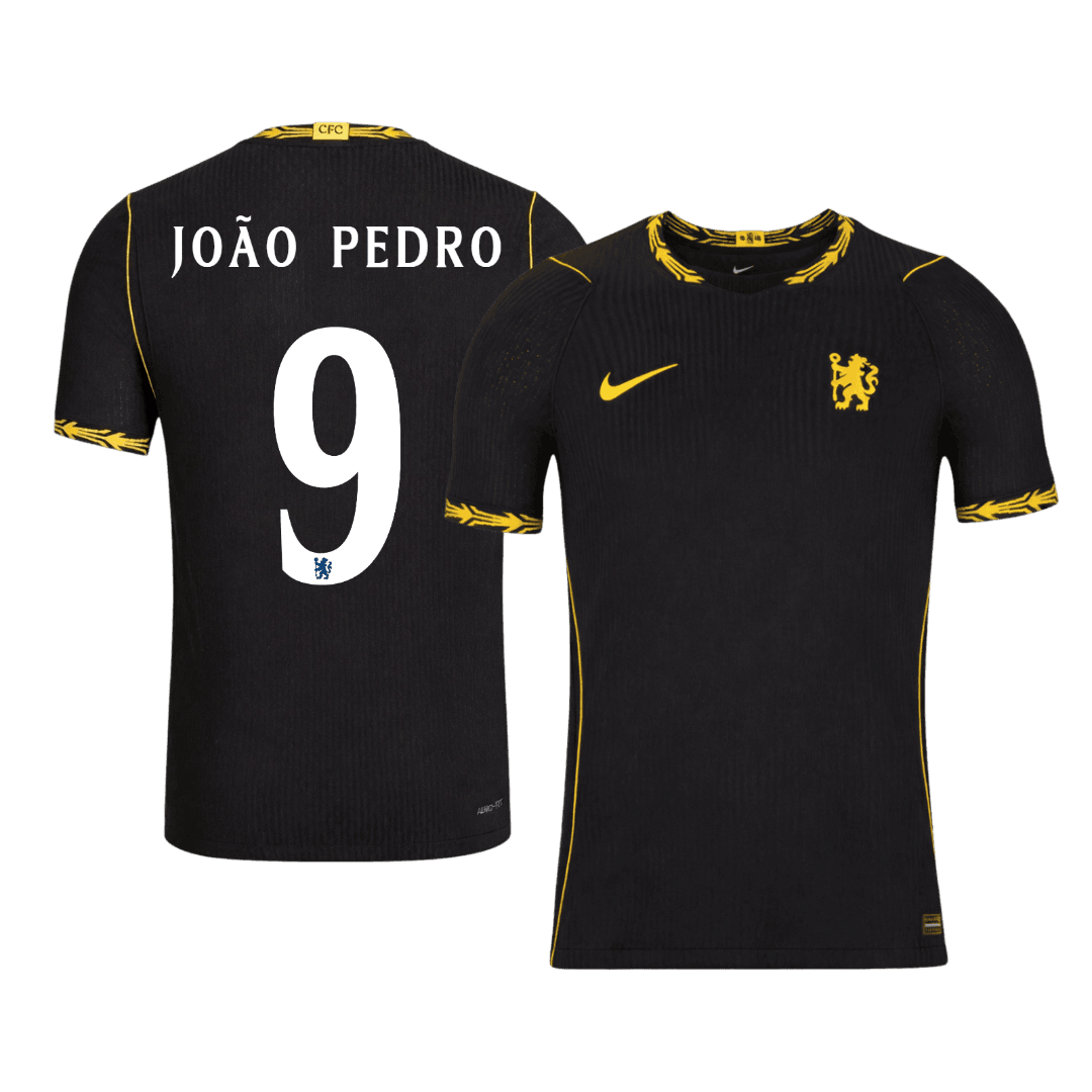 Tricouri Fotbal Chelsea JOÃO PEDRO #9 Deplasare 2026/27 Authentic - UCL