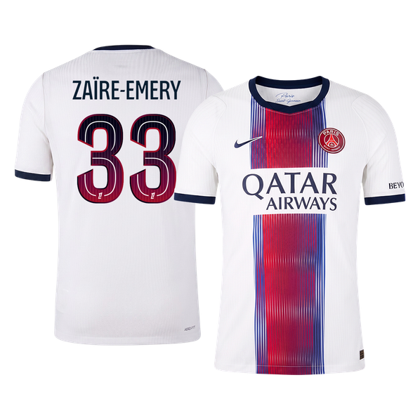 Tricouri Fotbal PSG ZAÏRE-EMERY #33 Deplasare 2026/27 Authentic