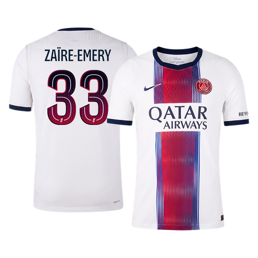 Tricouri Fotbal PSG ZAÏRE-EMERY #33 Deplasare 2026/27 Authentic