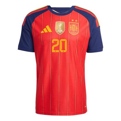 Tricouri Fotbal Spania PEDRI #20 Acasă Cupa Mondială 2026 Authentic - Champion Edition
