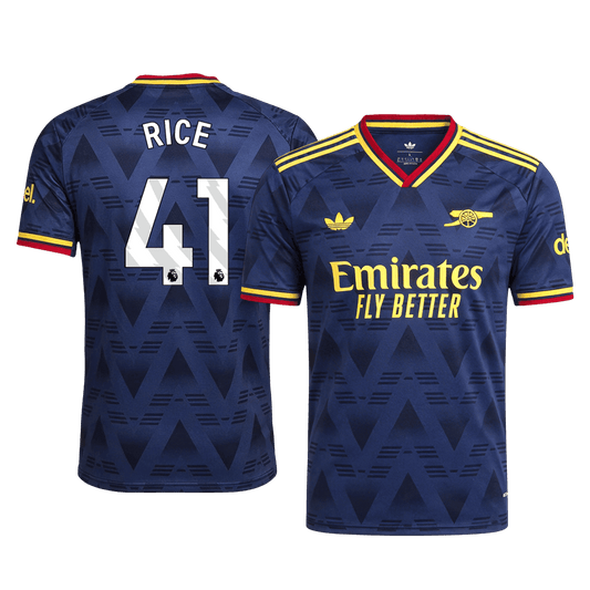 Tricouri Fotbal Arsenal RICE #41 Deplasare 2026/27 Authentic
