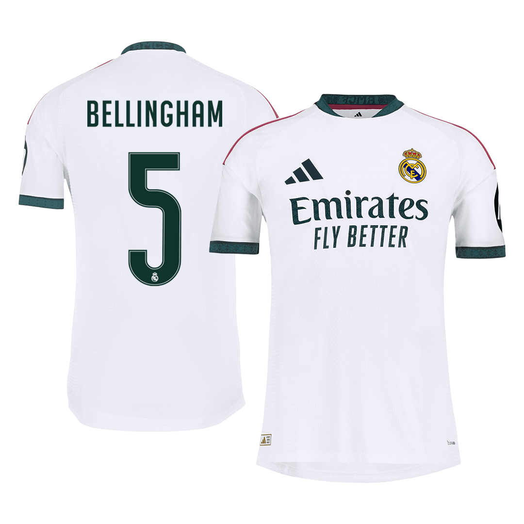 Tricouri Fotbal Real Madrid BELLINGHAM #5 Acasă 2026/27 Authentic