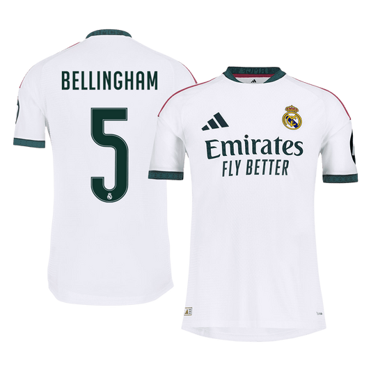 Tricouri Fotbal Real Madrid BELLINGHAM #5 Acasă 2026/27 Authentic