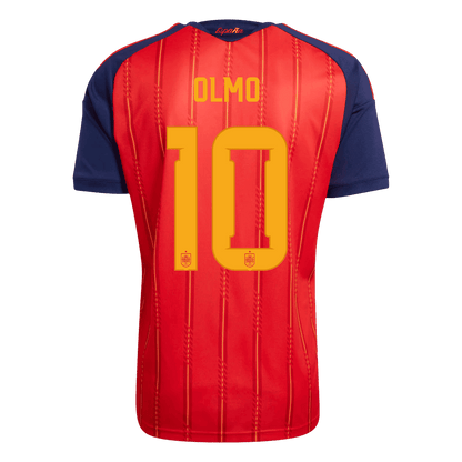 Tricouri Fotbal Spania OLMO #10 Acasă Cupa Mondială 2026 Champion Edition - Premium