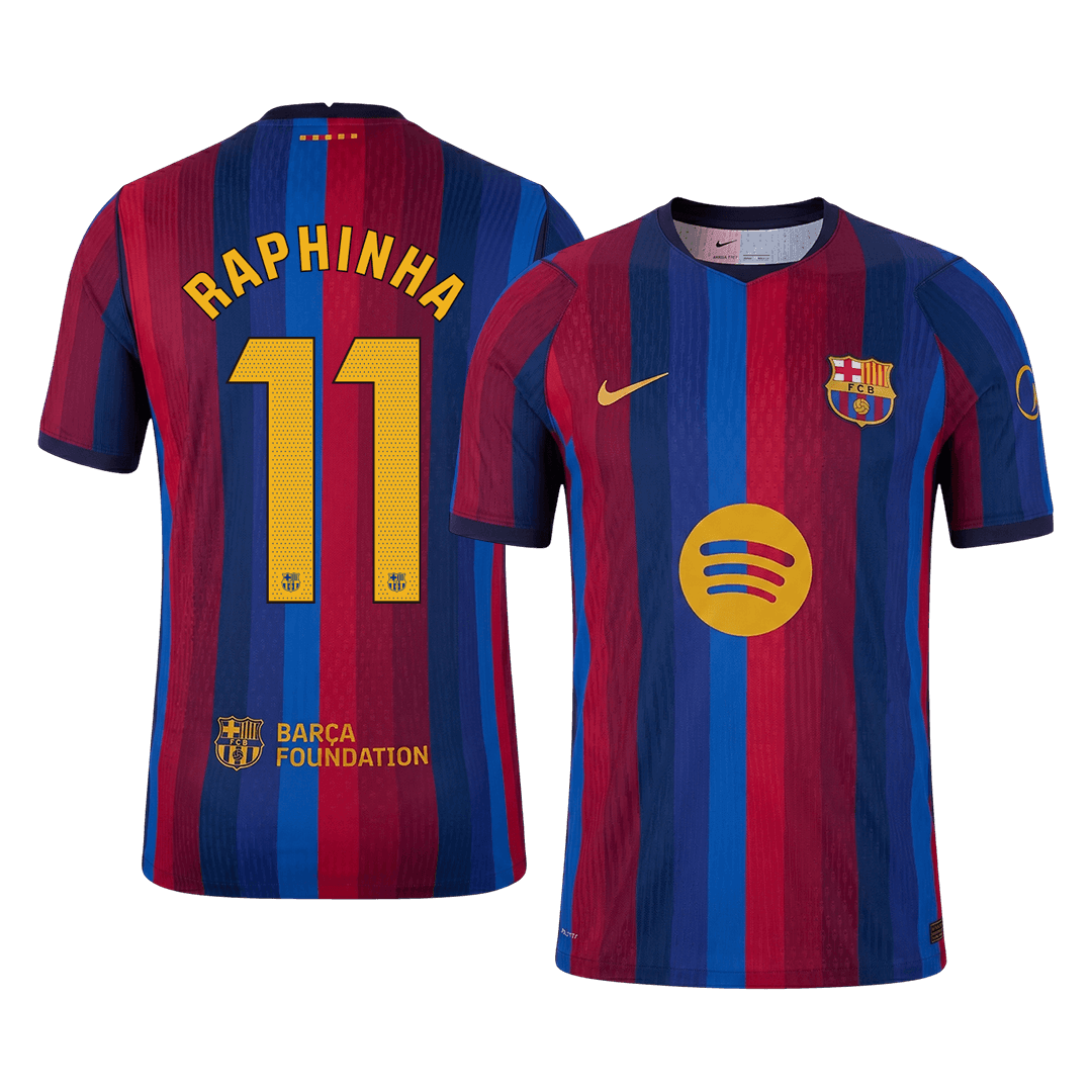 Tricouri Fotbal Barcelona RAPHINHA #11 Acasă 2026/27 Authentic
