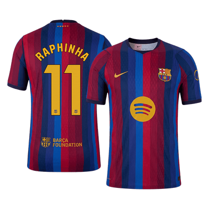 Tricouri Fotbal Barcelona RAPHINHA #11 Acasă 2026/27 Authentic